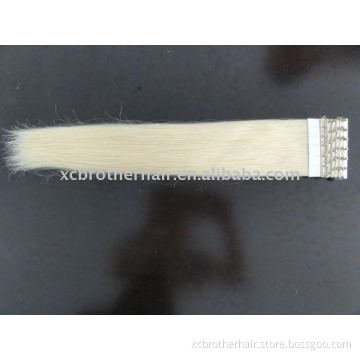 Superior quality remi human hair loop ring hair weft